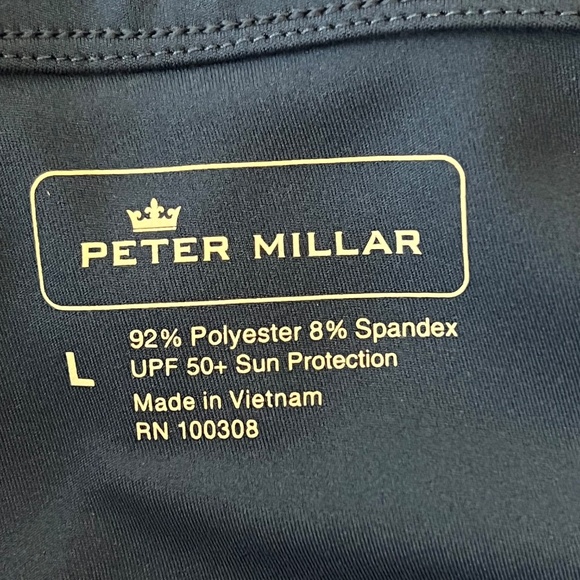 Peter Millar Women's Golf Skort Blue with Pink Flowers Pull on Style Size Large - Picture 7 of 7